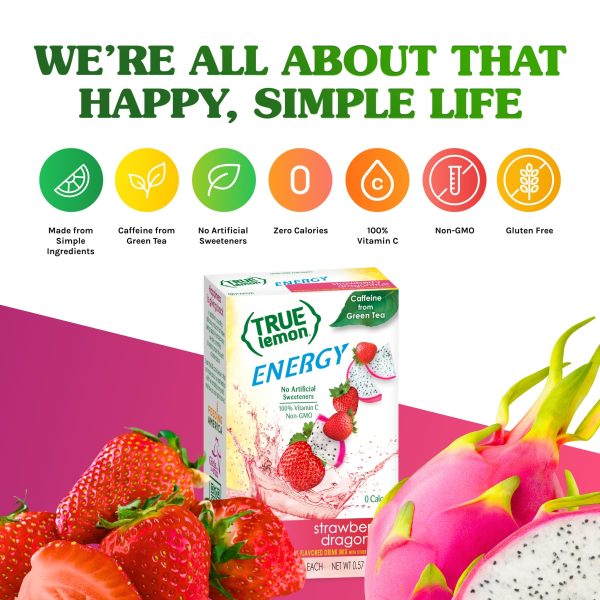 True Lemon Energy Strawberry Dragonfruit Online now