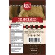 Sesame Bagel - 0g Net Carb, High in Protein, High Fiber, Non-GMO Fashion