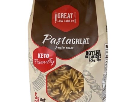 Rotini Low Carb Pasta - Keto-Friendly, High in Protein, Made in Italy, 8oz. Supply