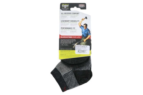 Darn Tough No Show Light Sock Charcoal Supply