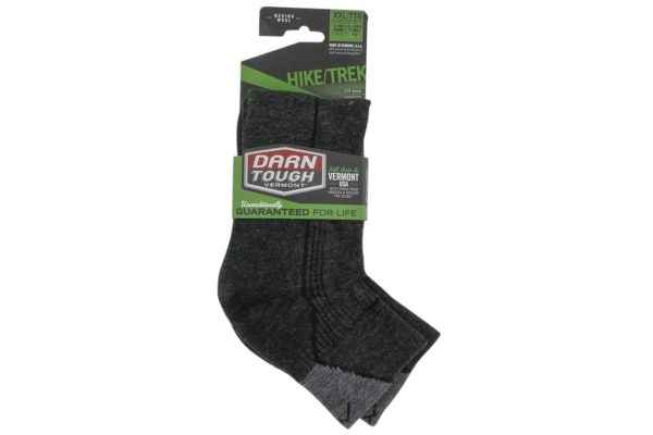 Darn Tough Hiker 1 4 Sock Black Online now