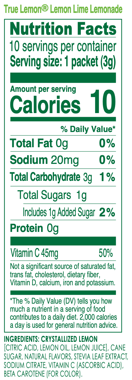 True Lemon Lemon-Lime Lemonade Hot on Sale