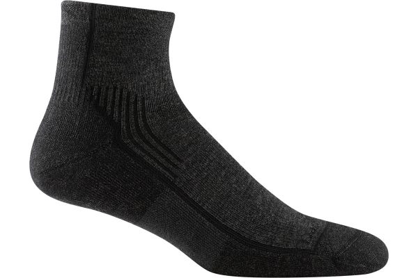 Darn Tough Hiker 1 4 Sock Black Online now