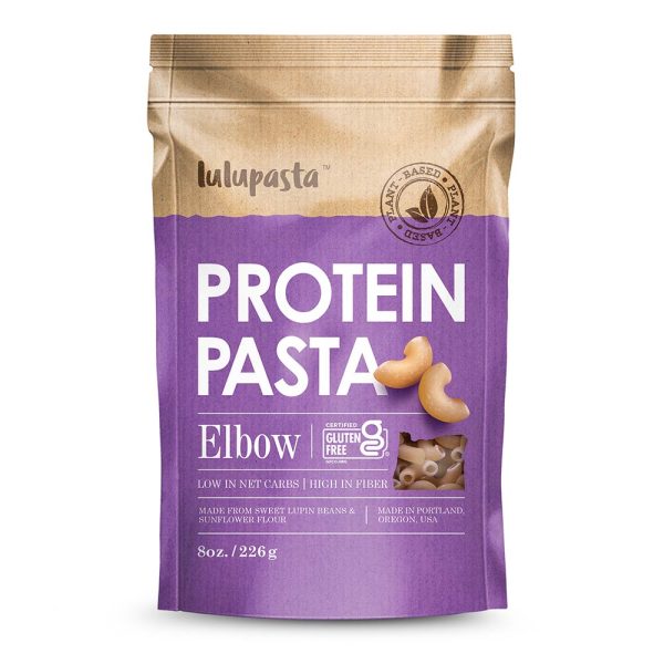 Elbow Protein Pasta - 19g Protein & 4g Net Carb, Lupin Pasta, Keto Pasta, Gluten Free, 8 oz. Sale