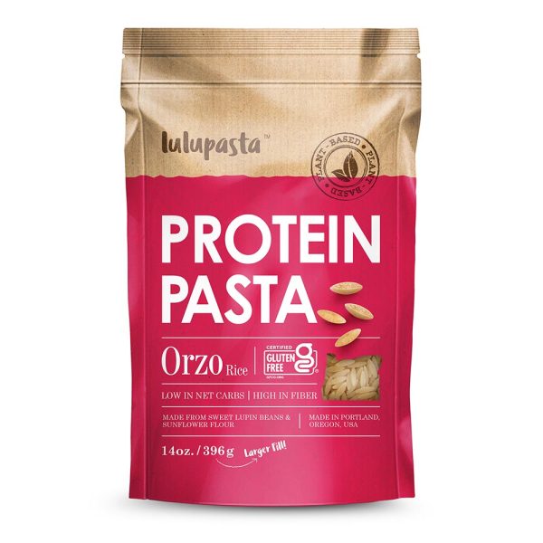 Orzo Protein Pasta - 19g Protein & 4g Net Carb, Keto Rice, Keto Pasta, Gluten Free (Large 14 oz. Fill) For Cheap