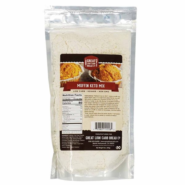 Muffin Keto Mix - 5g Net Carb, Easy Bake, High Fiber & Protein, Non-GMO Online now