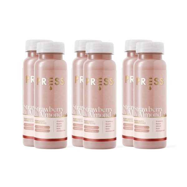 6 x Strawberry & Almond Shake 250ml Online Sale