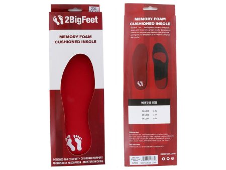 2BigFeet Memory Foam Insole Sale