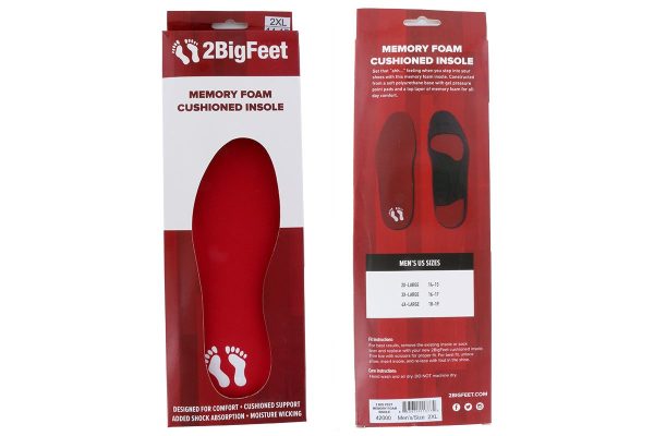 2BigFeet Memory Foam Insole Sale