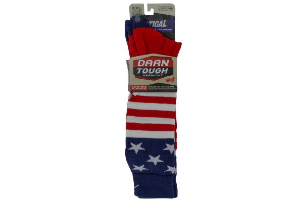 Darn Tough Stars and Stripes Cushion Sock For Sale