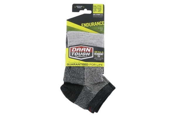 Darn Tough No Show Light Sock Charcoal Supply