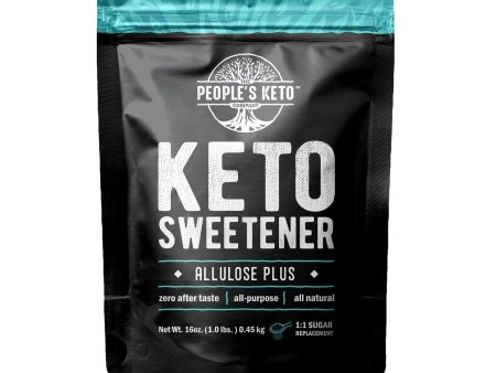 Keto Sweetener - Allulose Plus, 1:1 Sugar Substitute, Zero Aftertaste, 1 lb. Supply