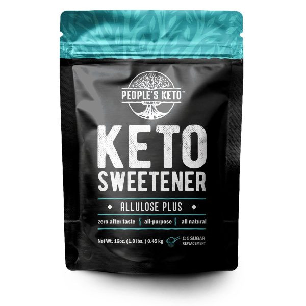 Keto Sweetener - Allulose Plus, 1:1 Sugar Substitute, Zero Aftertaste, 1 lb. Supply